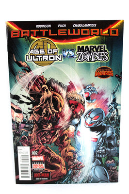 Age of Ultron vs Marvel Zombies #2 Secret Wars Battleworld 2015 Comic F+