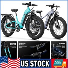 26" Fat Tire Electric Bike 1800W Motor 48V 17.5Ah Battery 36MPH, Hydraulic Disc