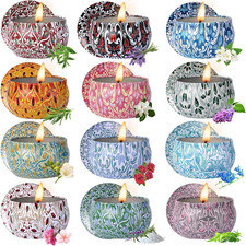 Scented Candles for Women, Candles for Home Scented, 12 Pack Soy Wax Christmas C