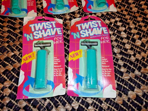 RARE Lot of 5 Vintage Twist N Shave Razors For Her *NEW See Description - 第 2/7 張圖片