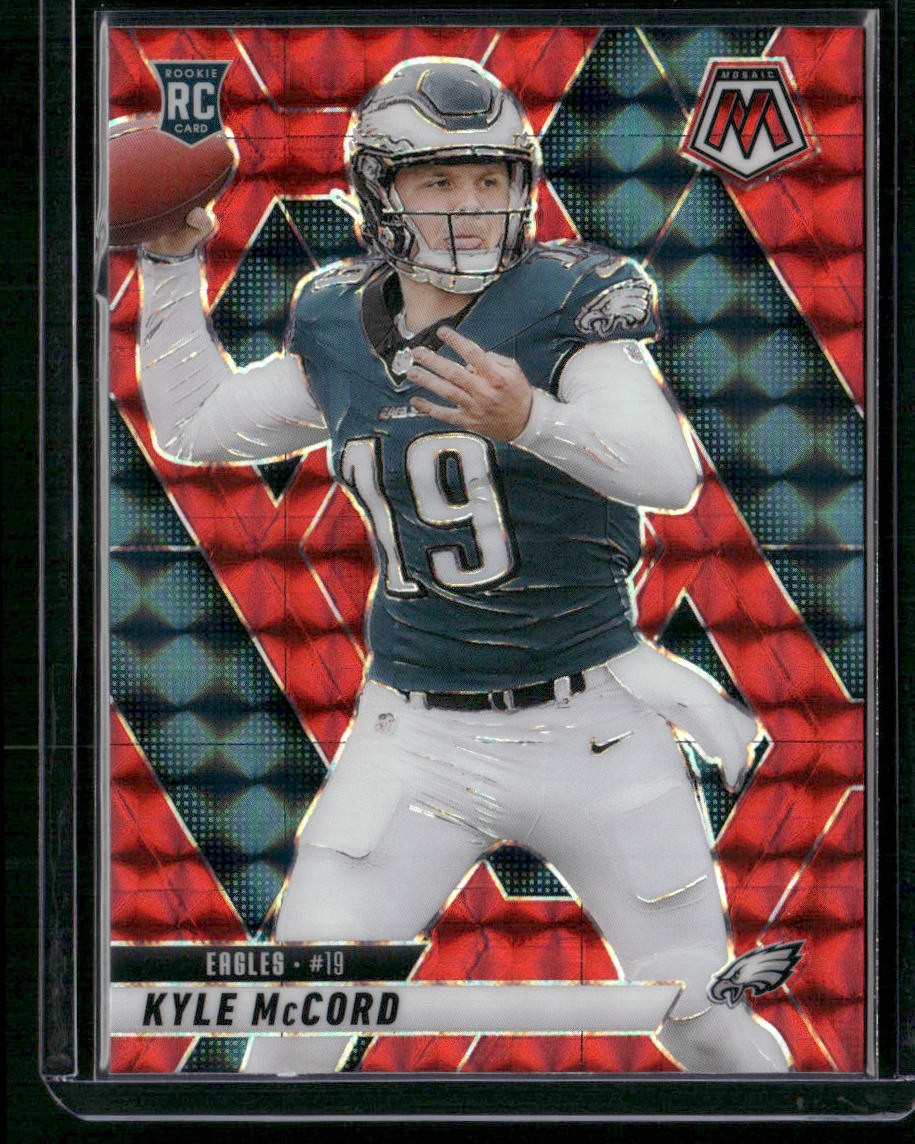 2025 Panini Mosaic #352 Kyle McCord Mosaic Red