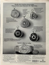 Vintage 1973 Rolex Watch original ad LI099