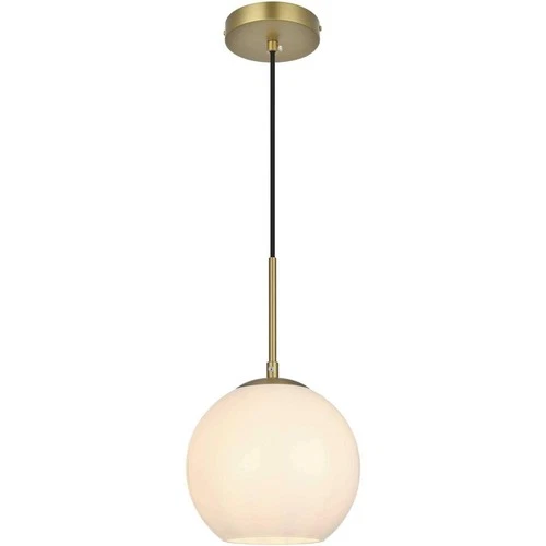 Living District LD2207SG Baxter 1 Light 8 inch Satin Gold Pendant Ceiling Light - Picture 1 of 10