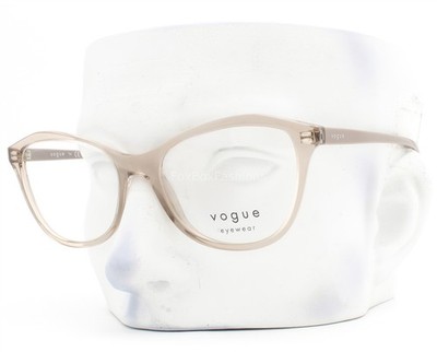 Vogue Eyeglasses Glasses VO 5602 2990 Crystal Light Taupe Brown 52mm with Case
