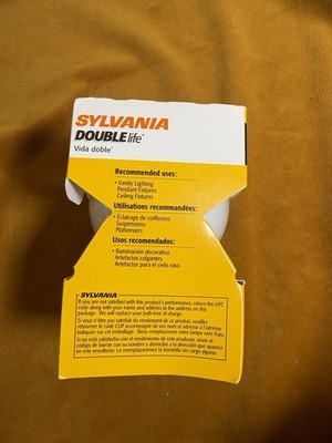 SYLVANIA Double Life 40W G25 Globe Indoor Light Bulb 120V 3000 Hours