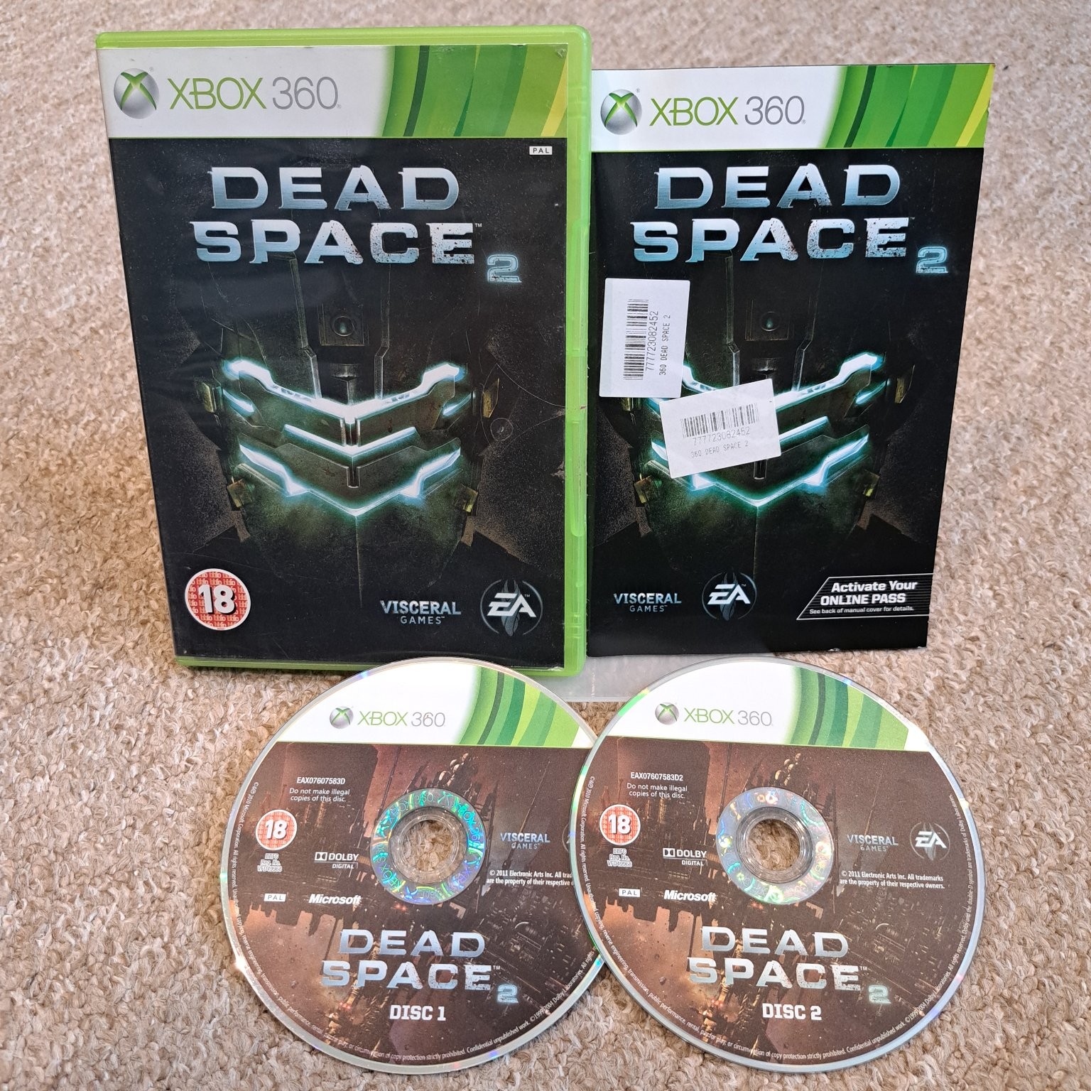 Dead Space 2 Xbox 360 Video Game Survival Horror Sci-Fi PAL