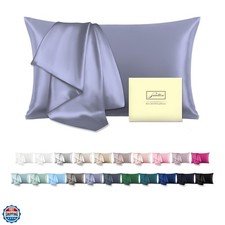 Mulberry Silk Pillowcase for Hair and Skin Standard Size 20"X 26" Pillow Case...