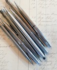 Set of Seven Vintage Silver Tone or Chrome Mechanical Pencils — photo 3