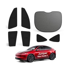Side Window Sunshades for Tesla Model Y Juniper 2025-2026, 7 PCS