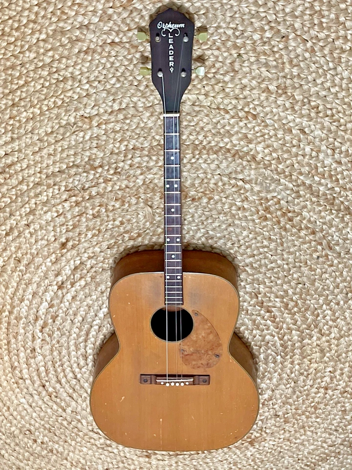 Orpheum Leader Kay 吉他原声 4 弦! 高音 1930 年代? 尤克里里? — 第 2/4 张图片