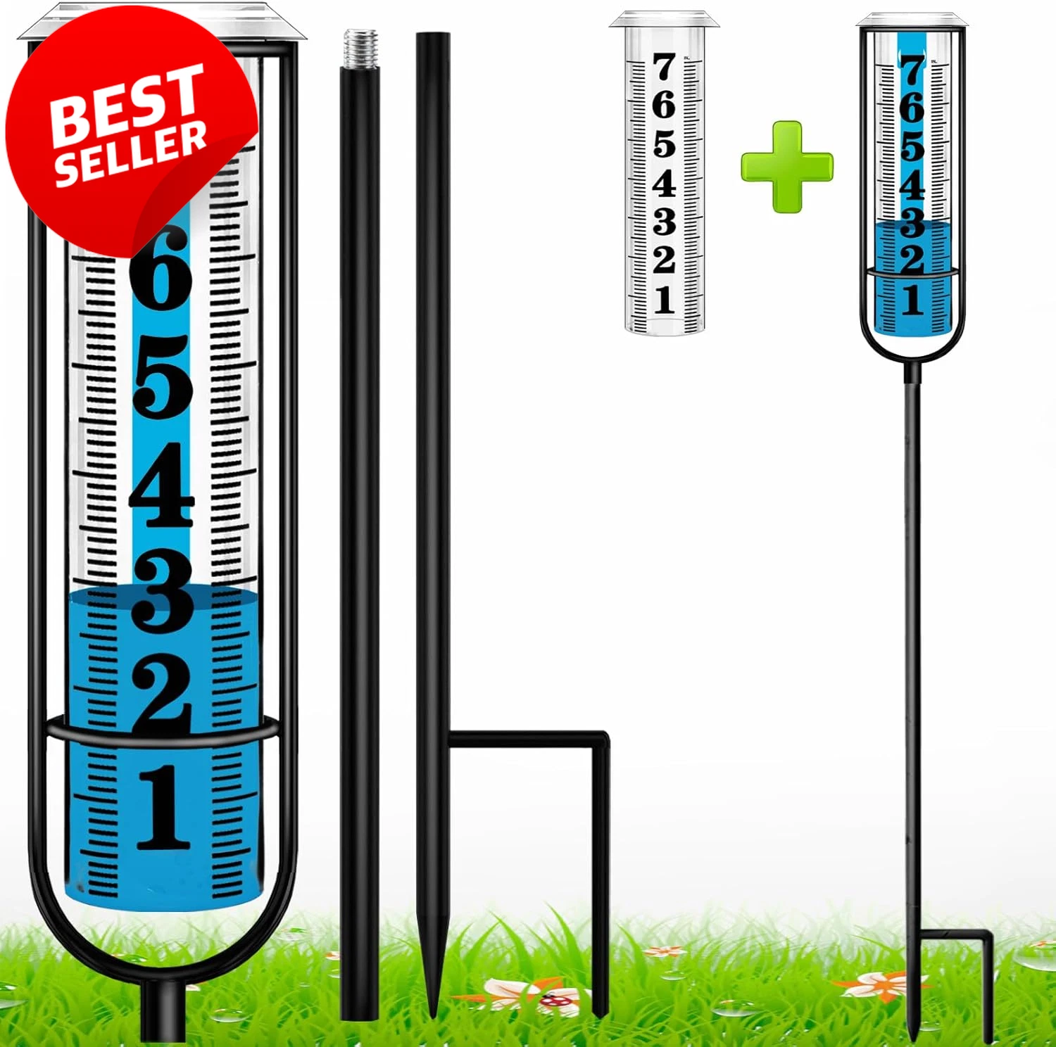 Outdoor Rain Gauge 7" Freeze Proof w/ Long Stake 2 Tubes Yard Garden Meter - US
Opens in a new windo