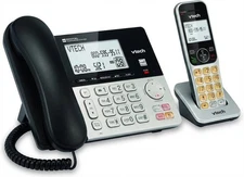 VTech VG208 Expandable Corded & Cordless Phone w Answering System & Call Block