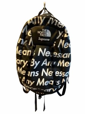 The North Face Supreme Backpack Black White Print Used Japan