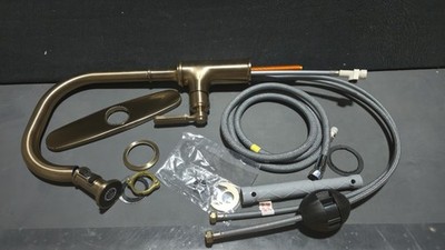 Moen Smyth 1.5 GPM Single Hole Pull-Down Kitchen Faucet - Bronzed Gold - USED