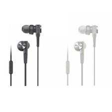 NEW Sony MDR-XB55AP In-Ear Headphones Mic Remote Extra Bass Black Gray White