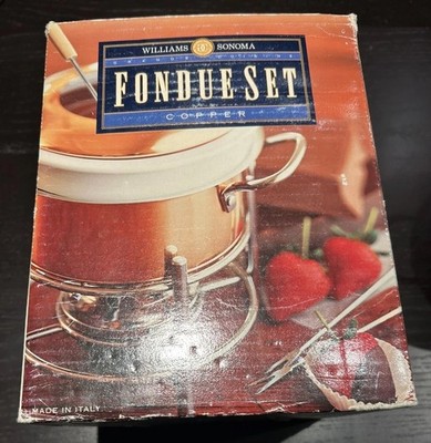 Williams Sonoma Copper Fondue Set 