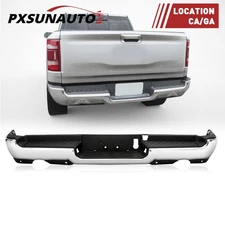 NEW Chrome Rear Bumper Assembly For 2019-2024 RAM 1500 w/ Park & Dual Exhaust