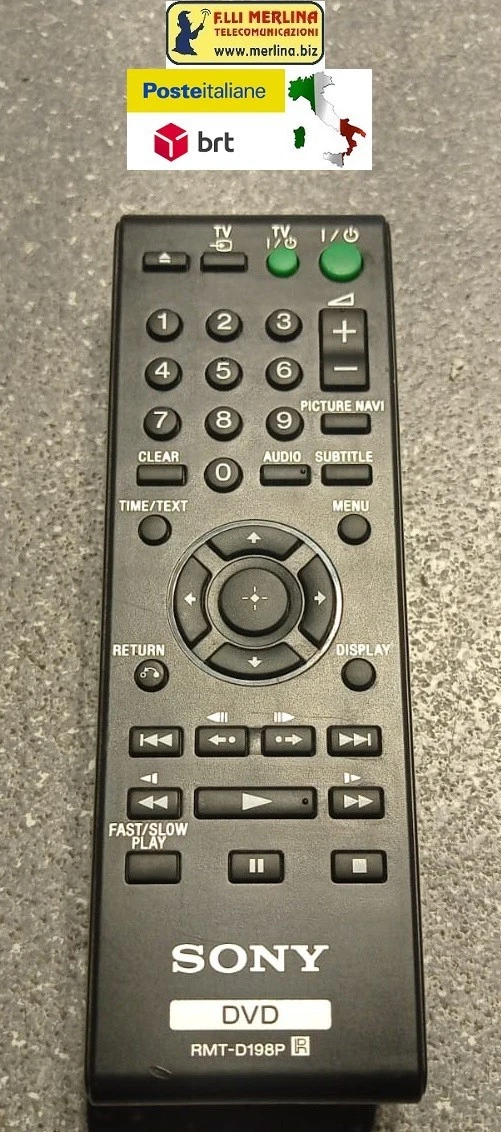TELECOMANDO SISTEMA AUDIO wireless Sony RM-ANU070 testato originale EUR