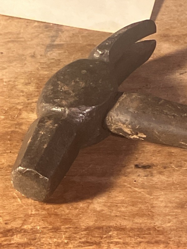 Rare Hex Head Claw Hammer Antique