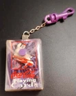 Vintage Coca Cola Bear Keyring Keychain Mini Playing Cards Plastic Case