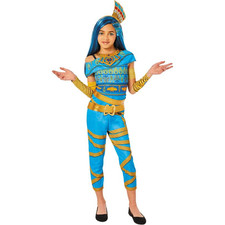 Kids Monster High Blue Gold Cleo De Nile Costume - Playboy