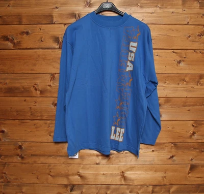 Sudadera LEE Talla L Nueva (Sa1734) Azul Vintage Dead Stock - Imagen 1 de 3