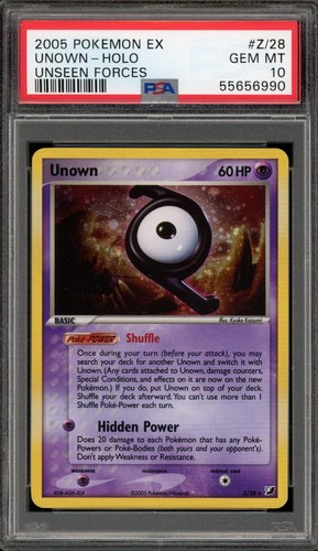 Unown graded PSA 10 for sale on eBay