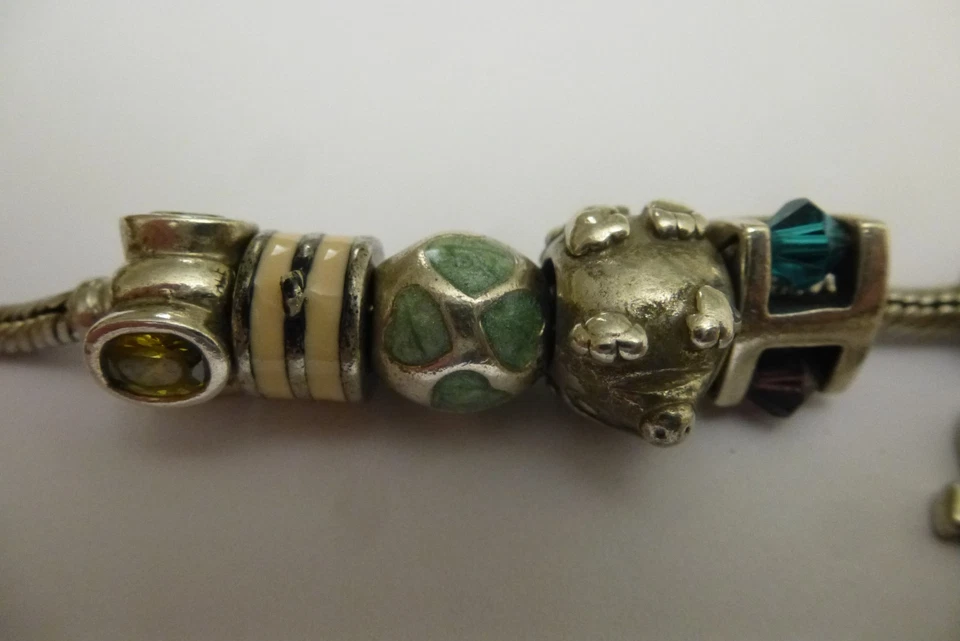 PANDORA - Damenarmband - Armband - mit 13 Anhänger - Länge 20 cm !!!!!! - Bild 2 von 4