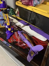 Vintage 1998 Air Hogs Air Pressure Engine Sky Shark Plane Purple