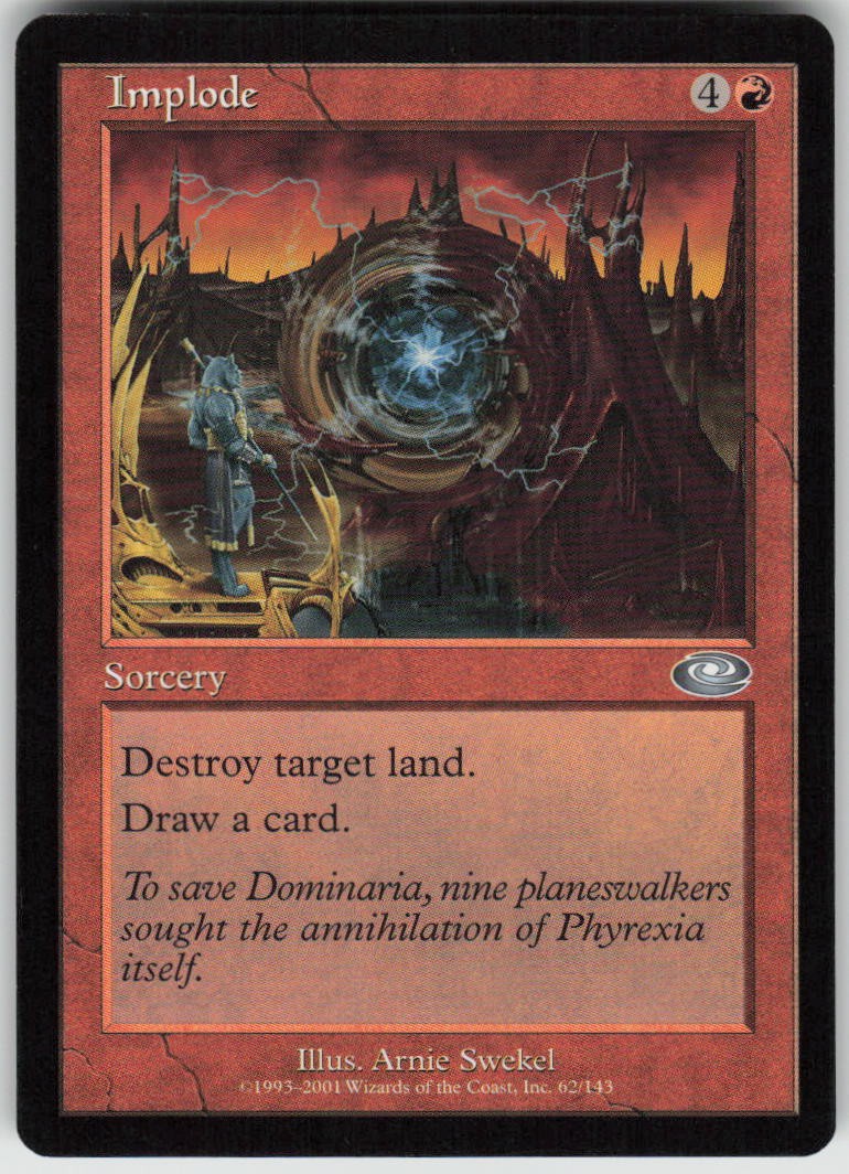 Implode 62 Uncommon Planeshift Magic: The Gathering Lightly Played