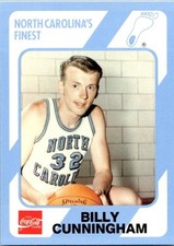 1989-90 Collegiate Collection/Coca-Cola North Carolina's  - Billy Cunningham #40