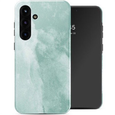 Selencia Vivid Back Cover Samsung Galaxy S25 Plus - Marble Grayed Jade