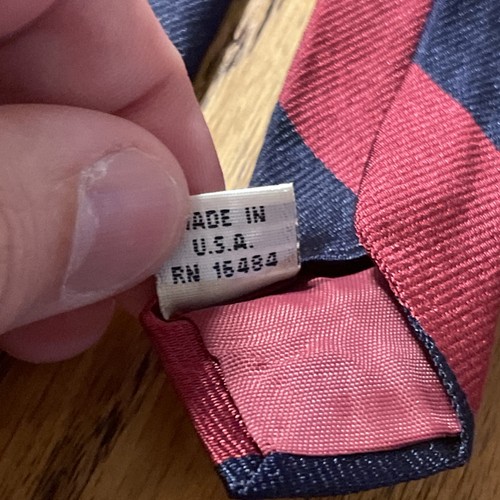 Vintage Gant Repp Silk Regimental Stripe Tie Men’s Necktie USA Made - Picture 10 of 10