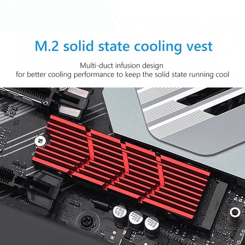 M.2 Heatsink NVME 2280 SSD Cooler With 3 Thermal Pads For PC For For M.2 NEW - Afbeelding 10 van 12