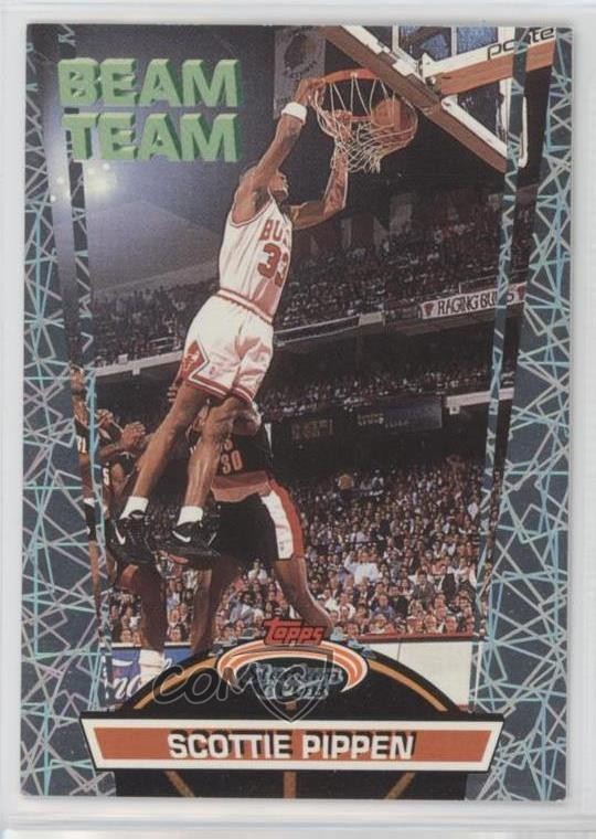 1992-93 Topps Stadium Club Beam Team Members Only Scottie Pippen #5 HOF 10pr