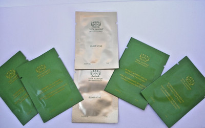 TATA HARPER Elixir Vitae Face , Cleanser, Face Oil CLEAN BEAUTY LOT of 6 Sachets