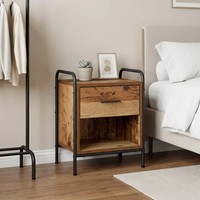 Nachttisch Altholz 40 X 30 X 50 Cm Holzwerkstoff