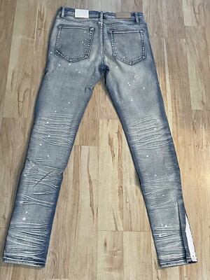 New Men's MNML Jeans X86 Stretch Track Skinny Denim Light