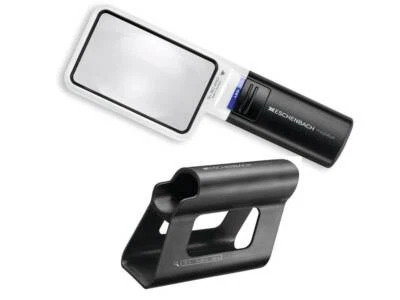 Eschenbach Mobilux 15122 LED 3X Lupe - RIESIGES 90x54mm Objektiv + Mobase Ständer