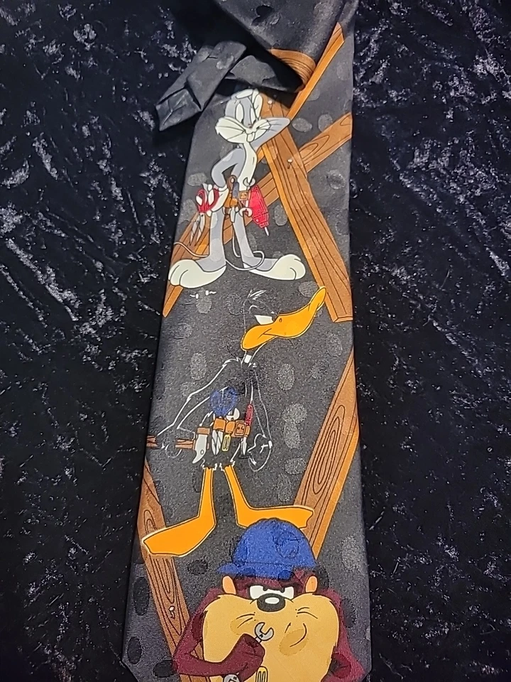 Traje De Colección Looney Tunes Mania Para Hombres Corbata Cuello Bugs Bunny Lucas Taz Diablo Foto 4 de 4