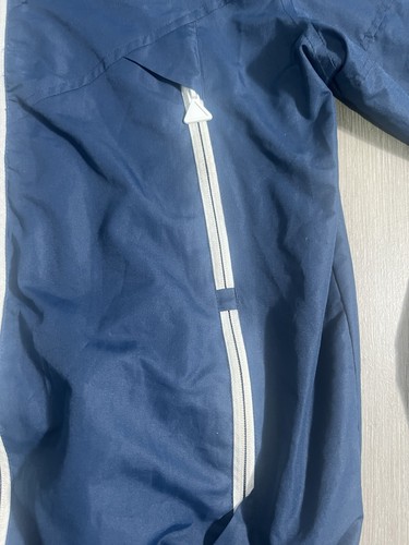 Perry Ellis Hooded Windbreaker Portfolio Men's Small Navy, Full Zip Jacket - Picture 5 of 13