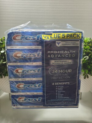 Crest Pro-Health Toothpaste Advanced White for Teeth Whitening (5.8 Oz.5 Pk.)