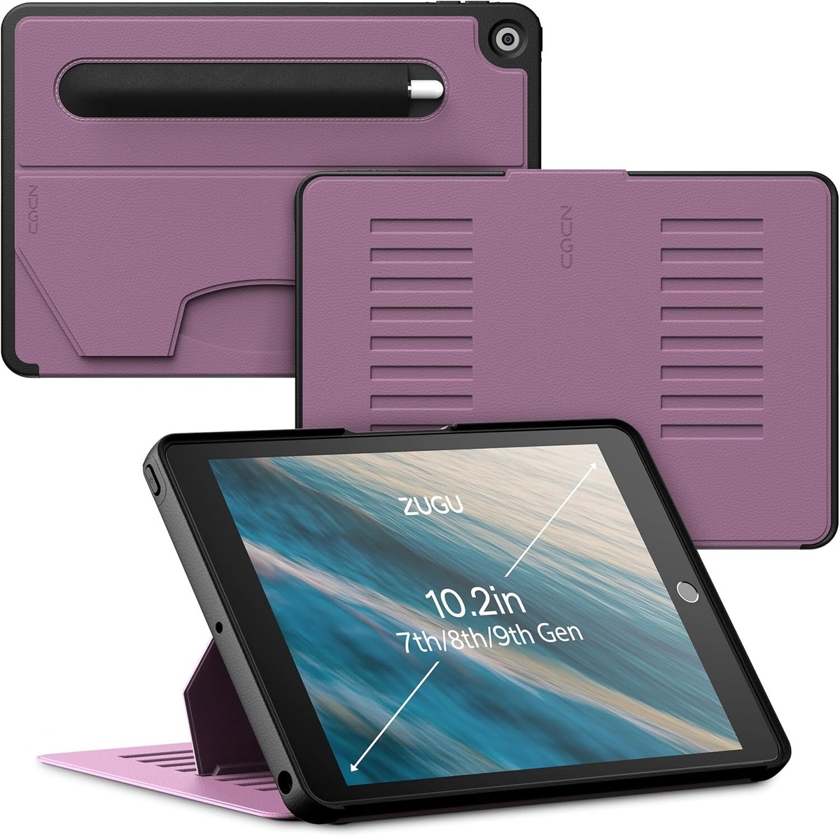 ZUGU CASE for 10.2 Inch iPad Berry Purple - (7th/8th/9th Gen) IN