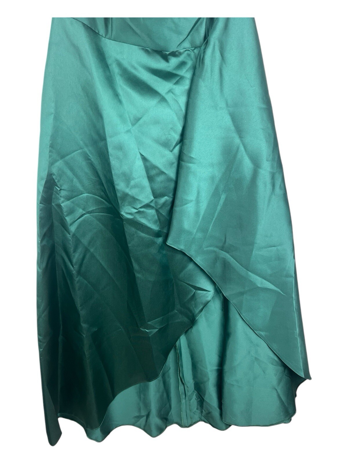 Alfred Sung Strapless Satin Gown Hunter Green D832 New $258 Size 14
