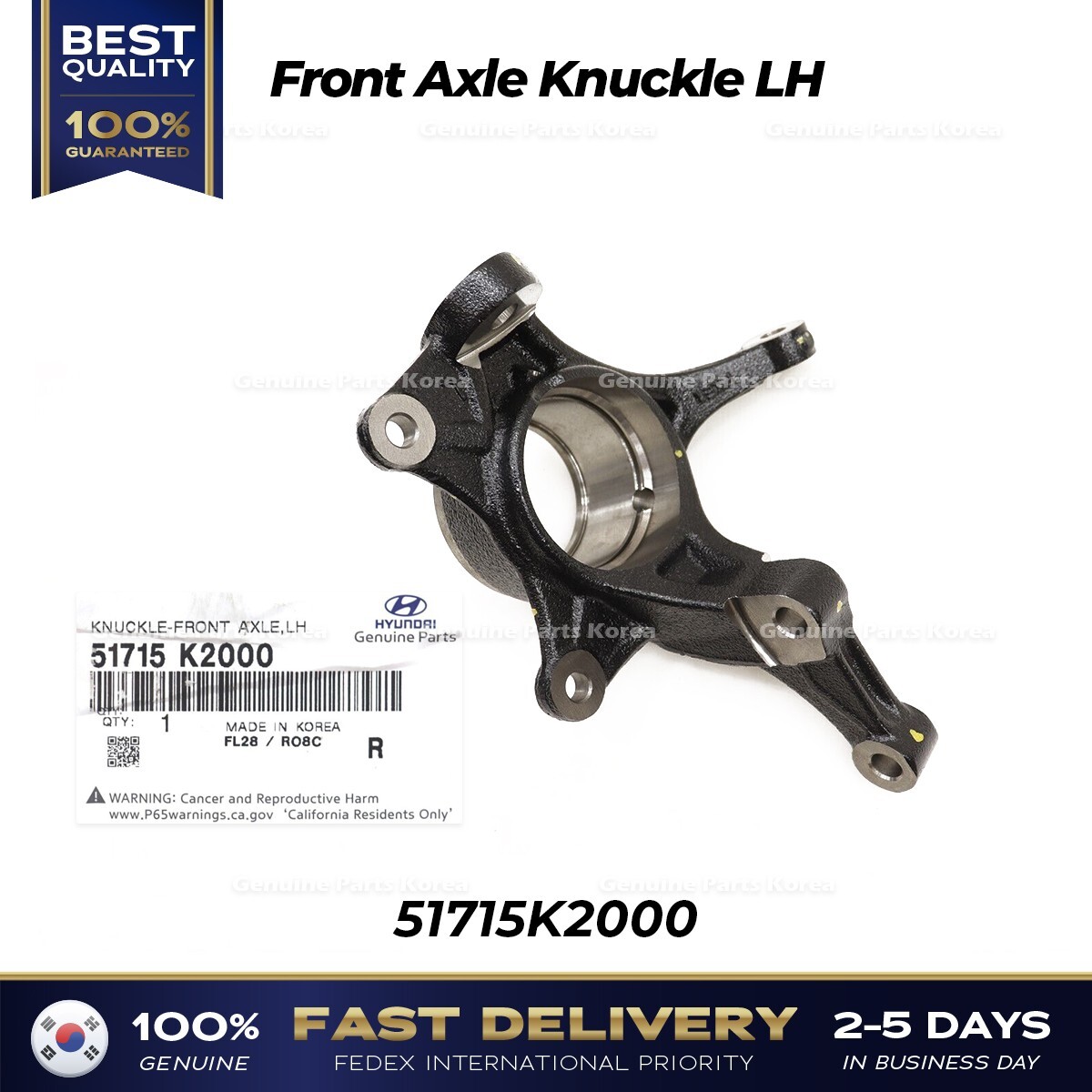 ⭐Genuine⭐ Front Axle Knuckle LH 51715K2000 for Hyundai Venue | eBay