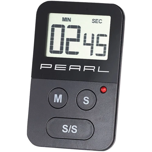PEARL Digitaler Küchen-Timer mit Stoppuhr, akustischem und optischem Alarm - Bild 1 von 5