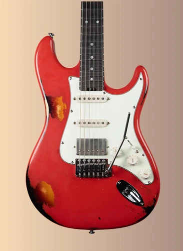ST Handmade Electric Guitar Limited Edition Signature Vintage ClassicS Relic Red