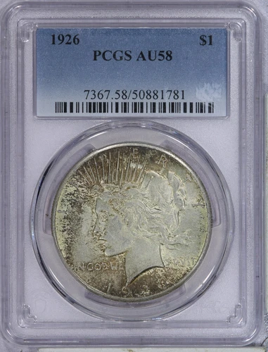 1926 Peace Dollar $1 PCGS AU58