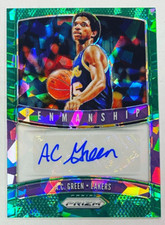2019-20 Panini Prizm AC Green Penmanship Green Ice /16 Auto #PM-SCG Autograph