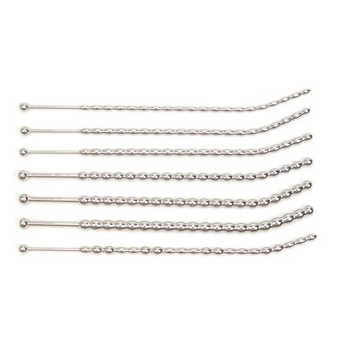 Men Penis Plug Dilators 304 Stainless Steel Sounding Stretcher Beads Plug - Picture 2 of 8
